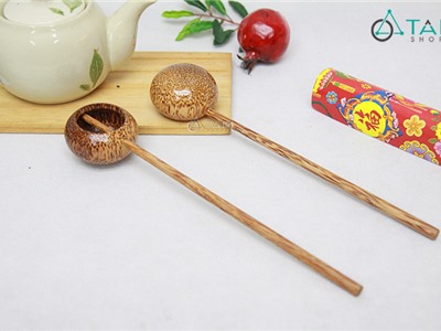 Gáo múc rượu gỗ dừa D25cm T-MTRN-04